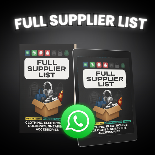 FULL SUPPLIERS LIST